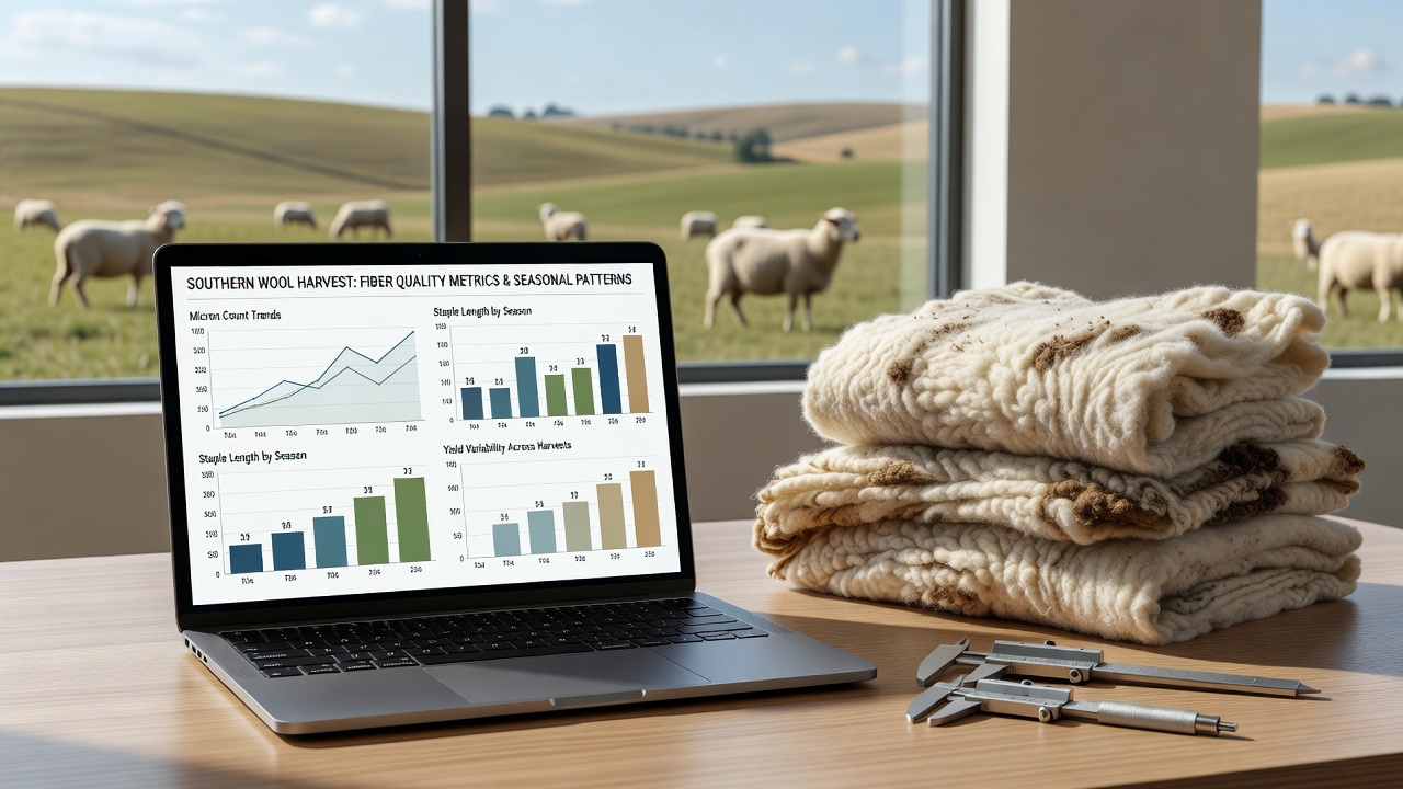 Analyzing Fiber Quality Metrics in Southern Wool Harvests Through Seasonal Data Patterns