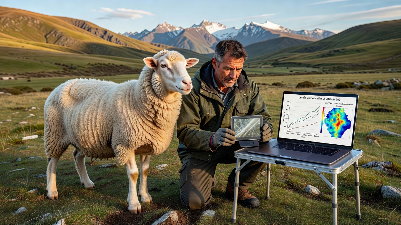 Investigating Altitude's Effects on Lanolin Distribution Patterns Within Wool Fibers From Elevated Southern Pastures